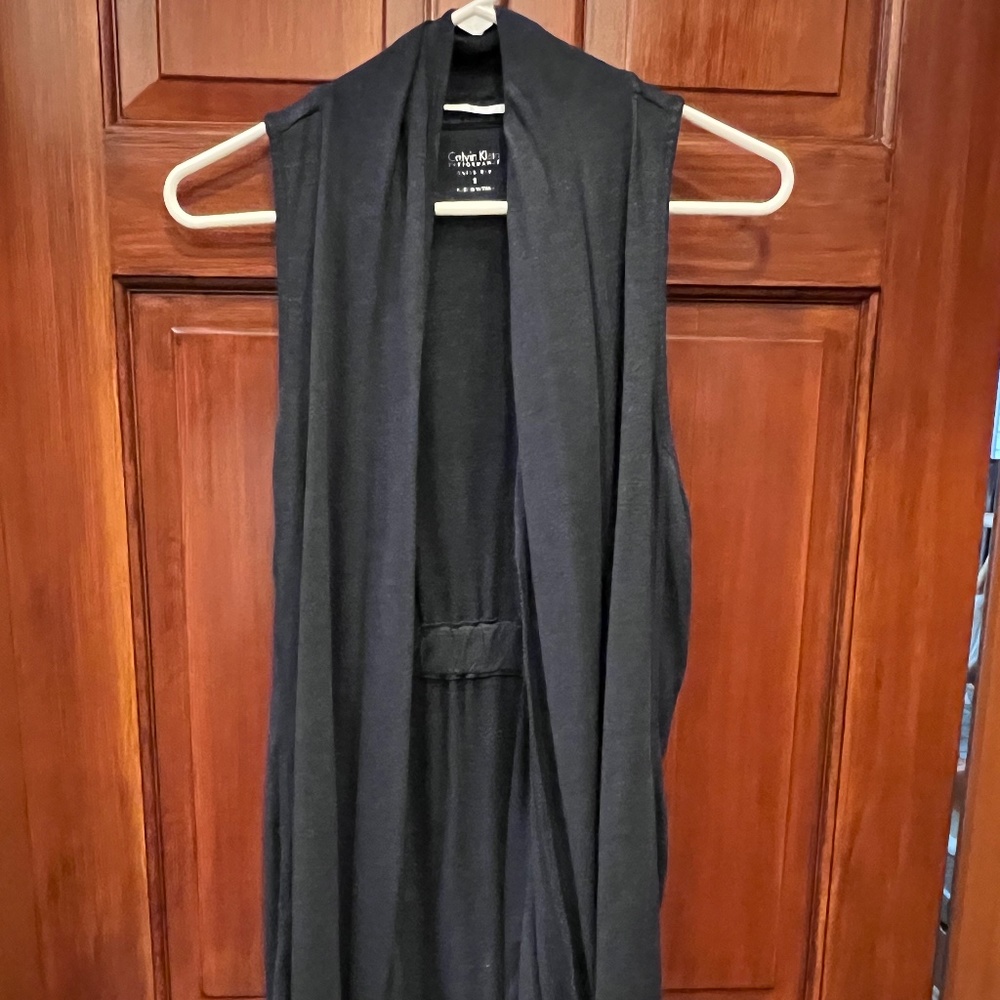 Long flowing vest